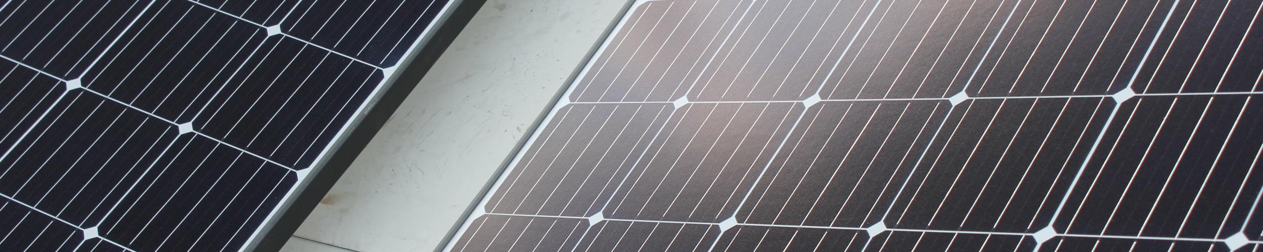 Foto van zonnepanelen